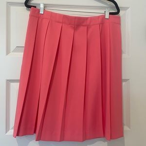 NWT J. Crew Women’s Pleated Skirt in Coral, Size 16